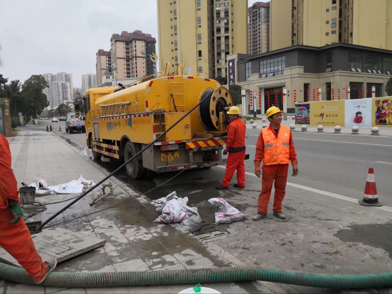 牧野排污管道清淤-管道清洗